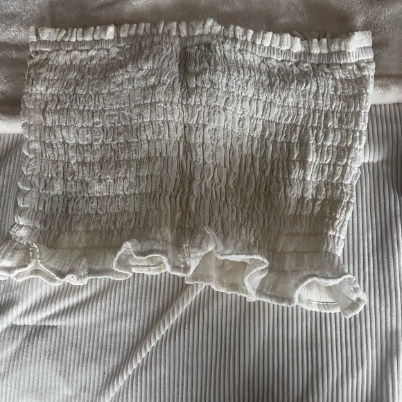 Hollister White Lace-Up Crop Top - Picture 2 of 2